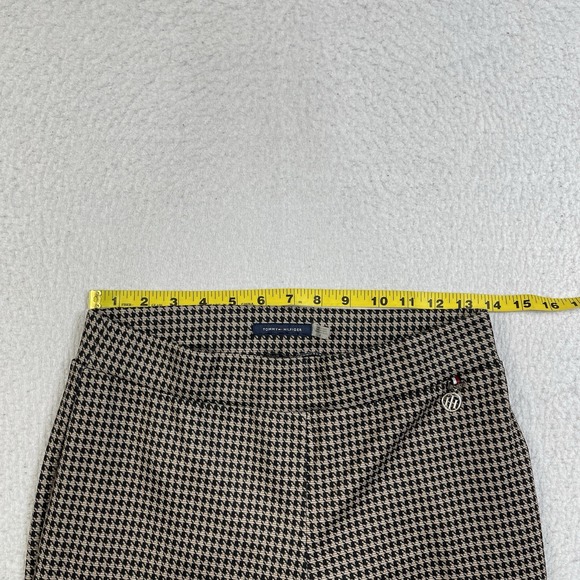 Tommy Hilfiger Pants Womens 6 Brown Black Houndstooth Chic Professional Preppy - Picture 7 of 10